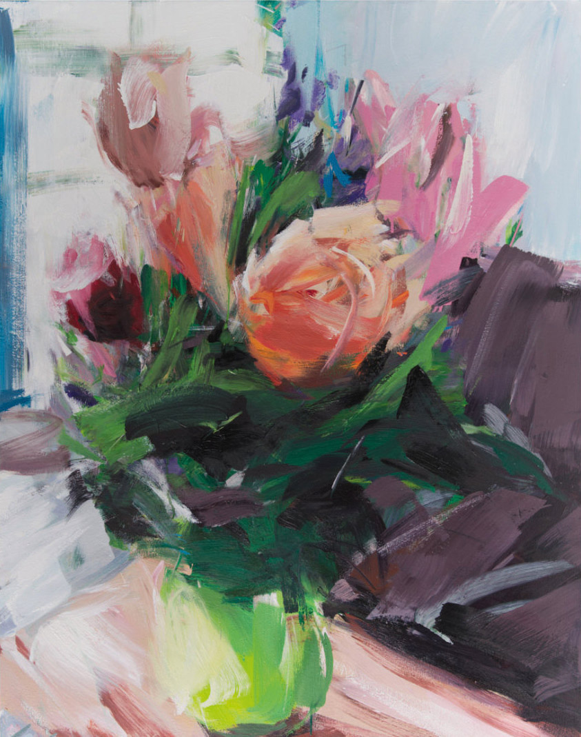 Alirezah Varzandeh, ohne Titel Nr. 626, 2023, Öl auf Leinwand, 120 cm x 95 cm, Galerie Cyprian Brenner, LONGSTREET ART SHOP