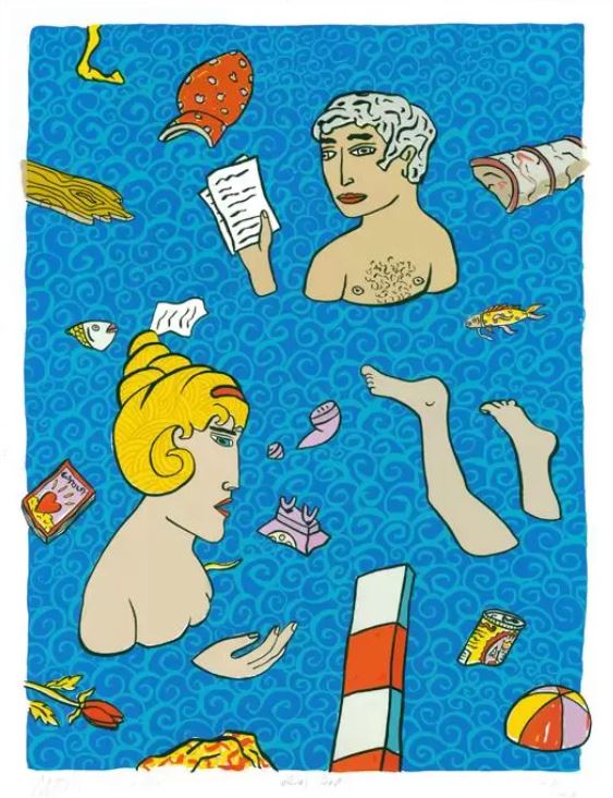 Moritz Götze, 
Das Bad, 
2000,
Serigrafie,
85 x 65cm,
Auflage 40