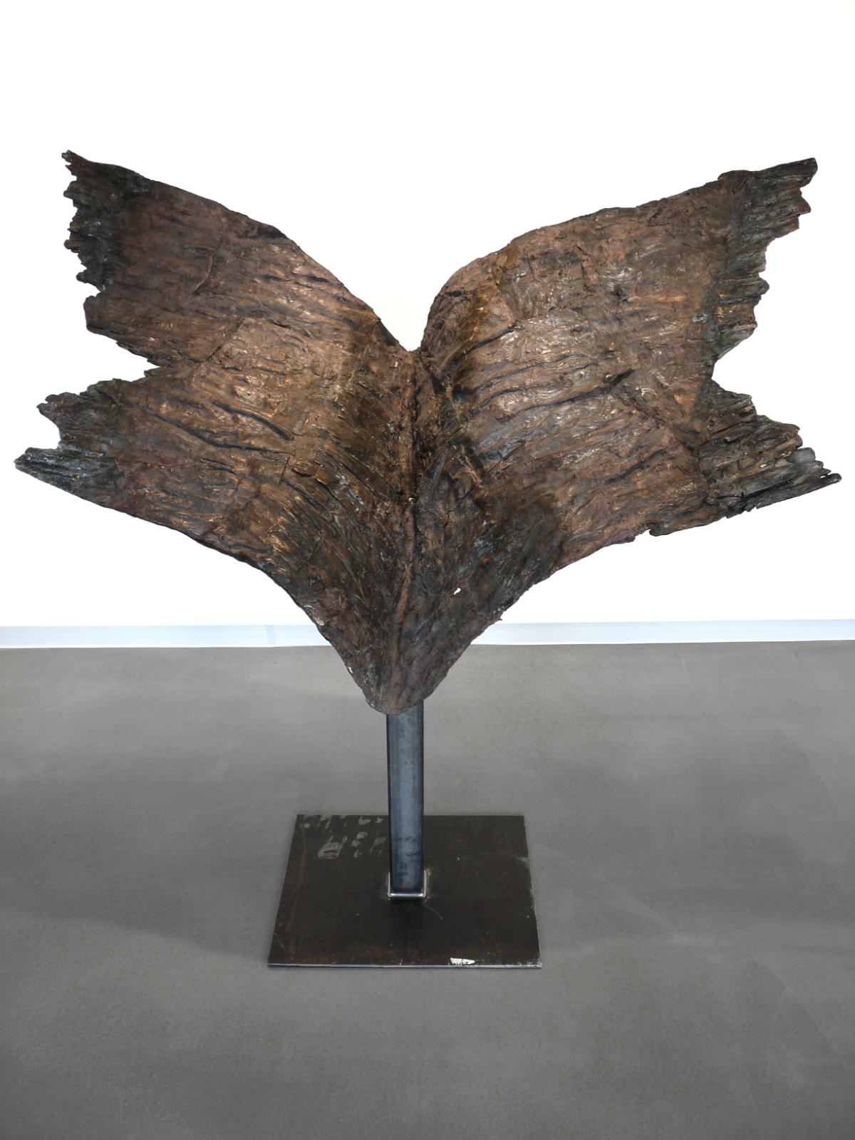 Emil Cimiotti, Volare, 2011, Bronze gussrau auf Stahl, 133 cm x 121 cm x 90 cm, Galerie Cyprian Brenner
