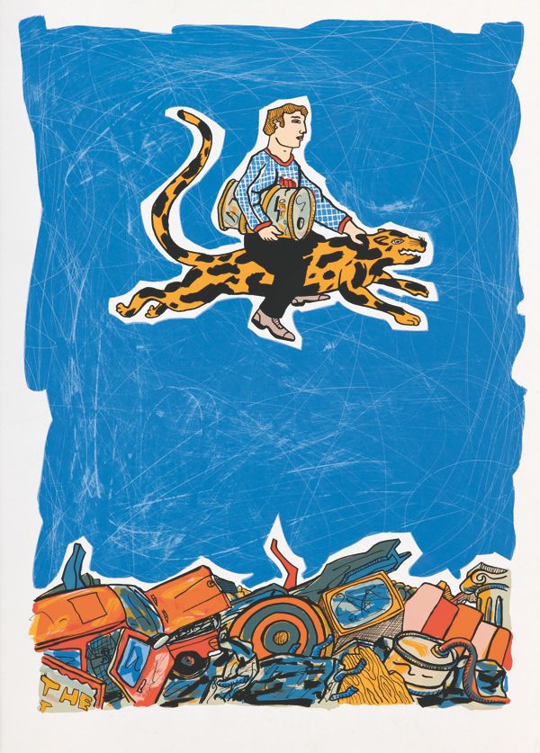 Moritz Götze,
Für Öl mach ich alles,
2009,
Farbgrafik,
70 cm x 50 cm