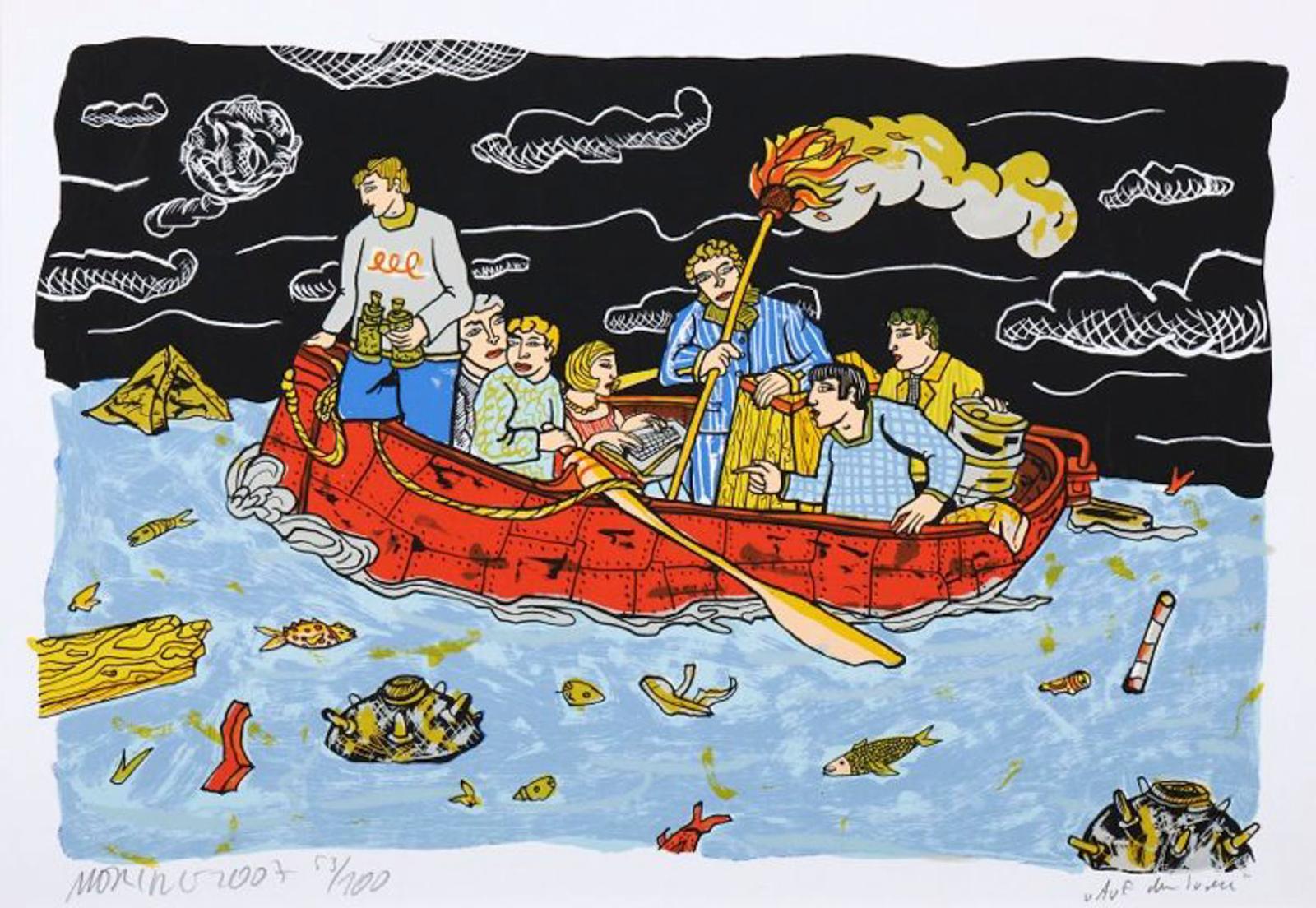 Moritz Götze,
Auf der Suche,
2007,
Farbgrafik,
35 cm x 50 cm