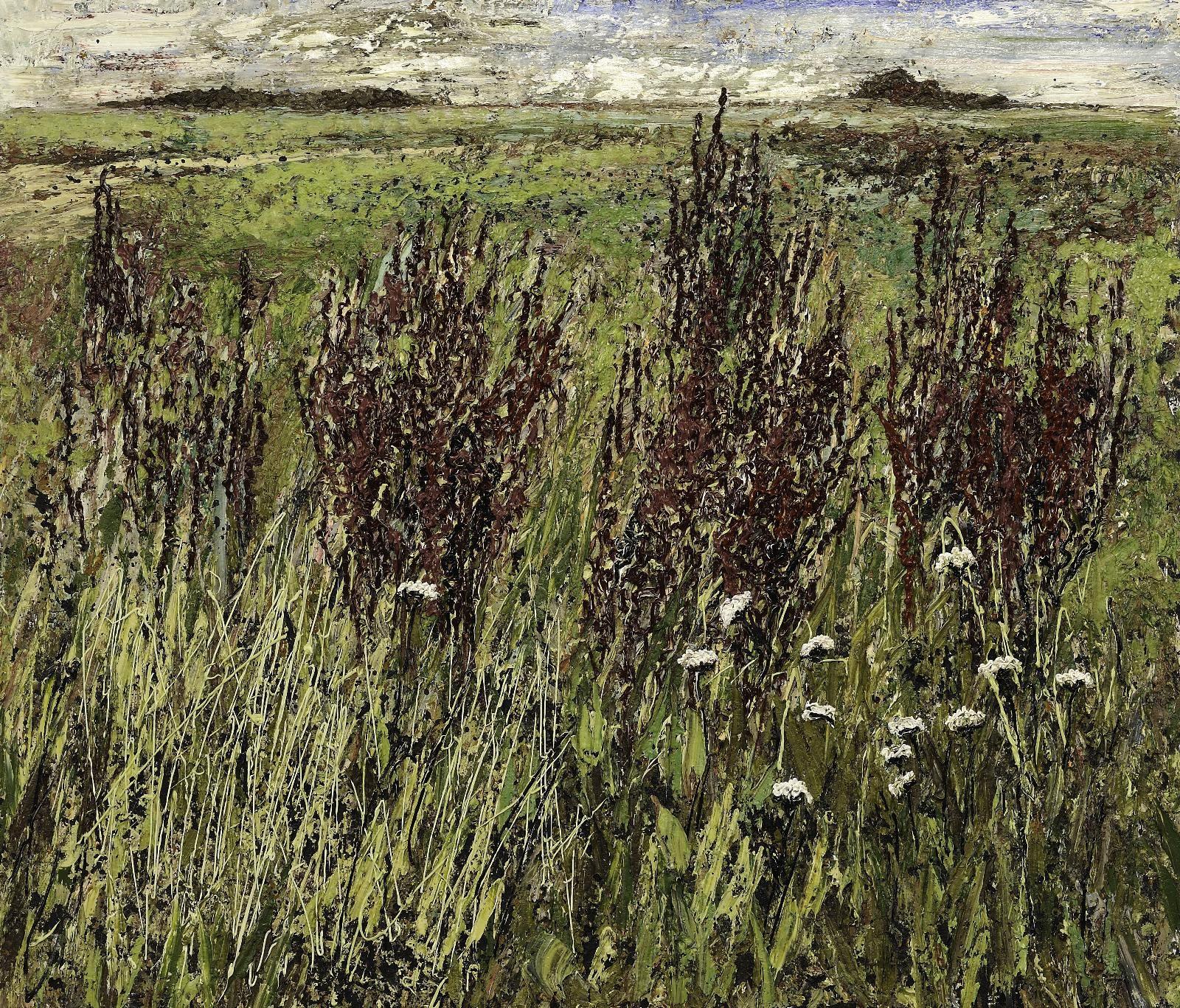 Helmut Helmes, Grün II, 2019, Öl auf Leinwand, 130 cm x 150 cm, Cyprian Brenner, LONGSTREET ART SHOP