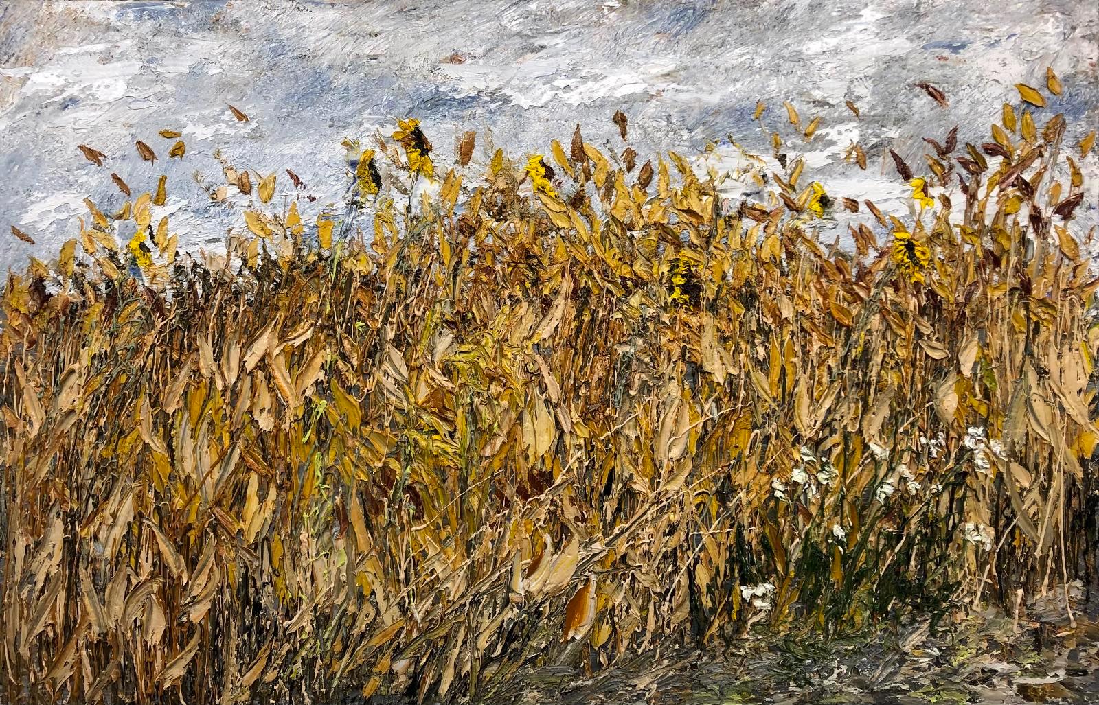 Helmut Helmes, Sonnenfeld, 2023, Öl auf Leinwand, 100 cm x 170 cm, Galerie Cyprian Brenner, LONGSTREET ART SHOP