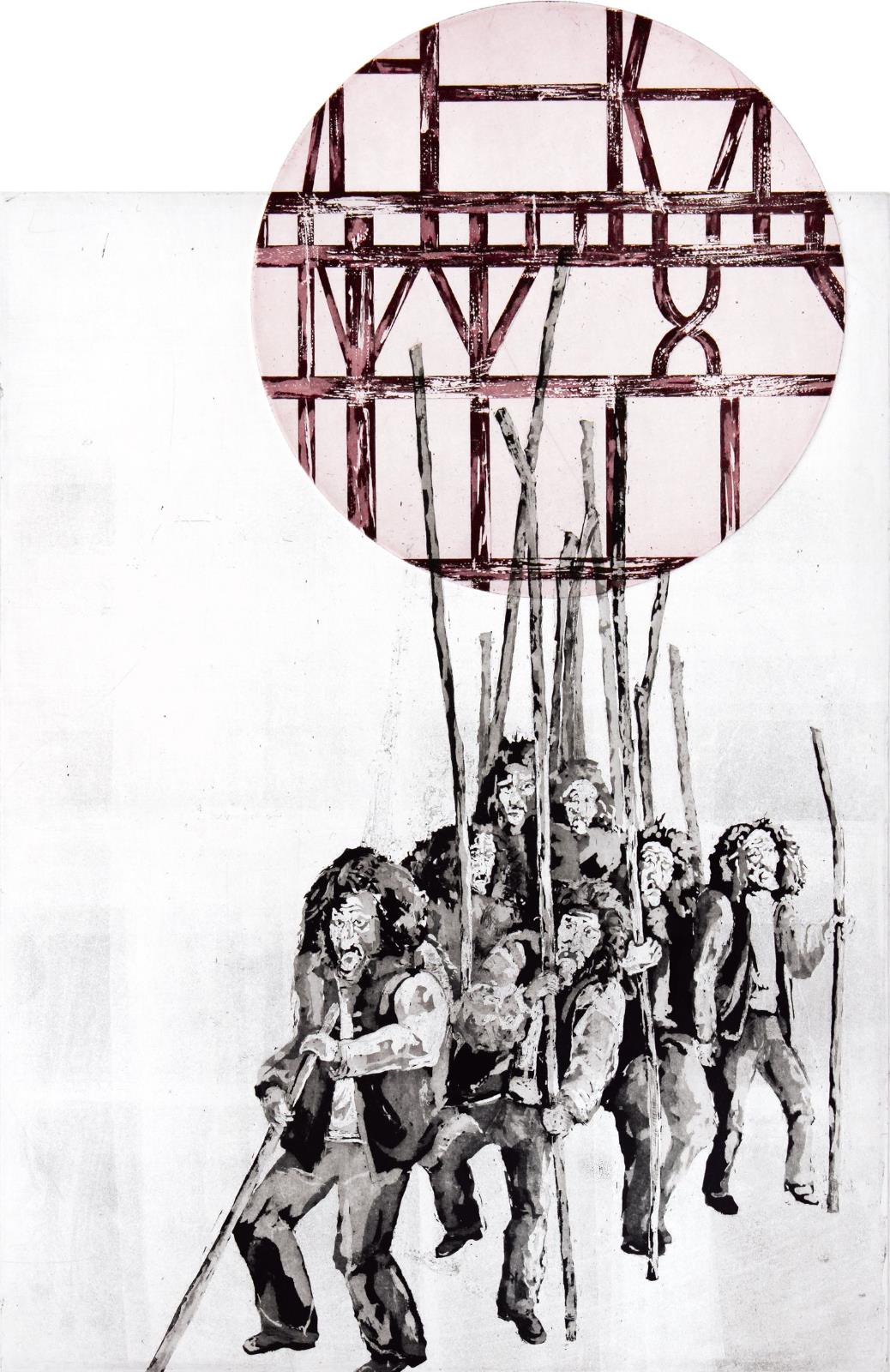Karin Brosa,
Awa!,
2014,
Farbradierung,
64 cm x 49 cm, Auflage 10