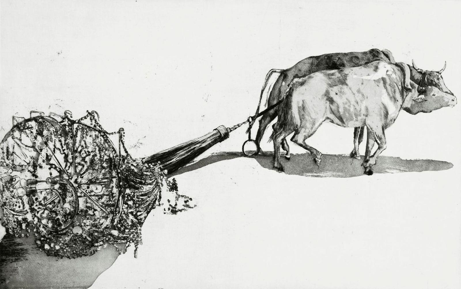 Karin Brosa,
Lichtstille,
2010,
Radierung,
49 cm x 69 cm, Auflage 15