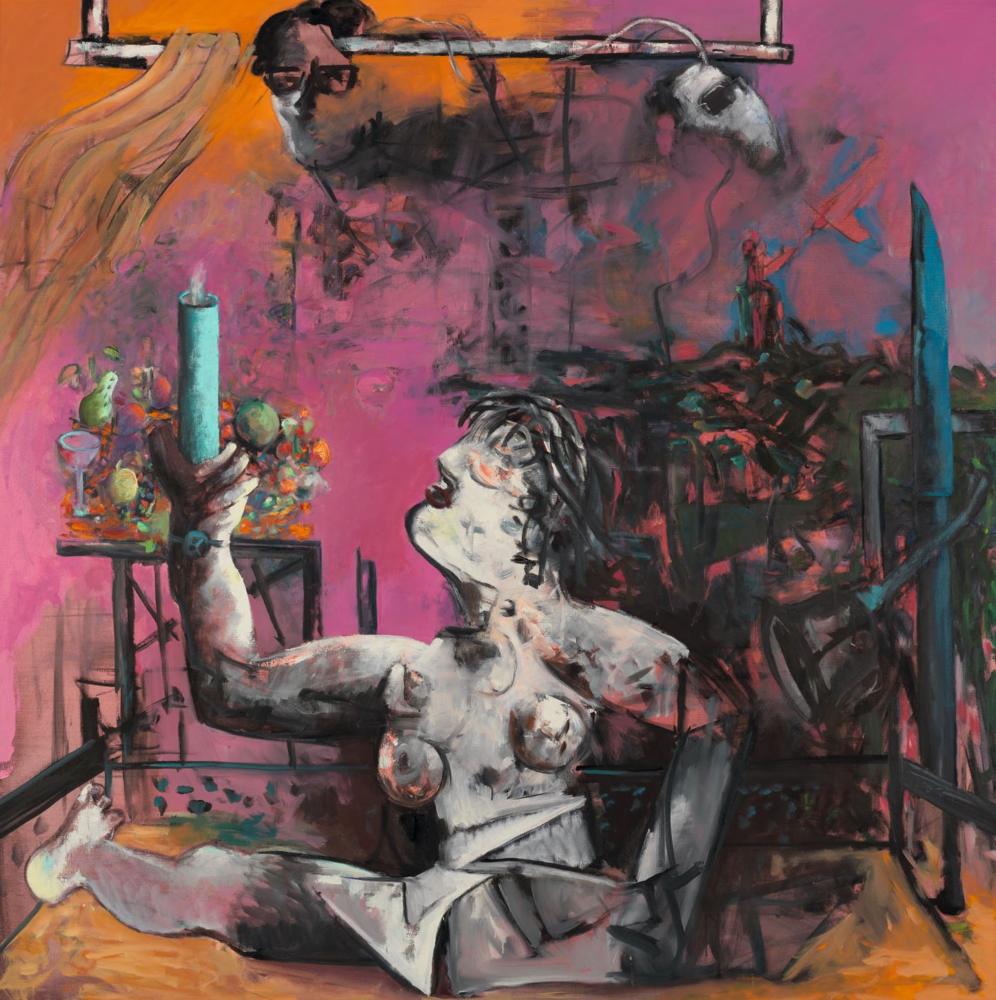 Max Kaminski, Notre Dame (Marseille), 2003, Öl auf Leinwand, 190 cm x 190 cm, Galerie Cyprian Brenner, LONGSTREET ART SHOP