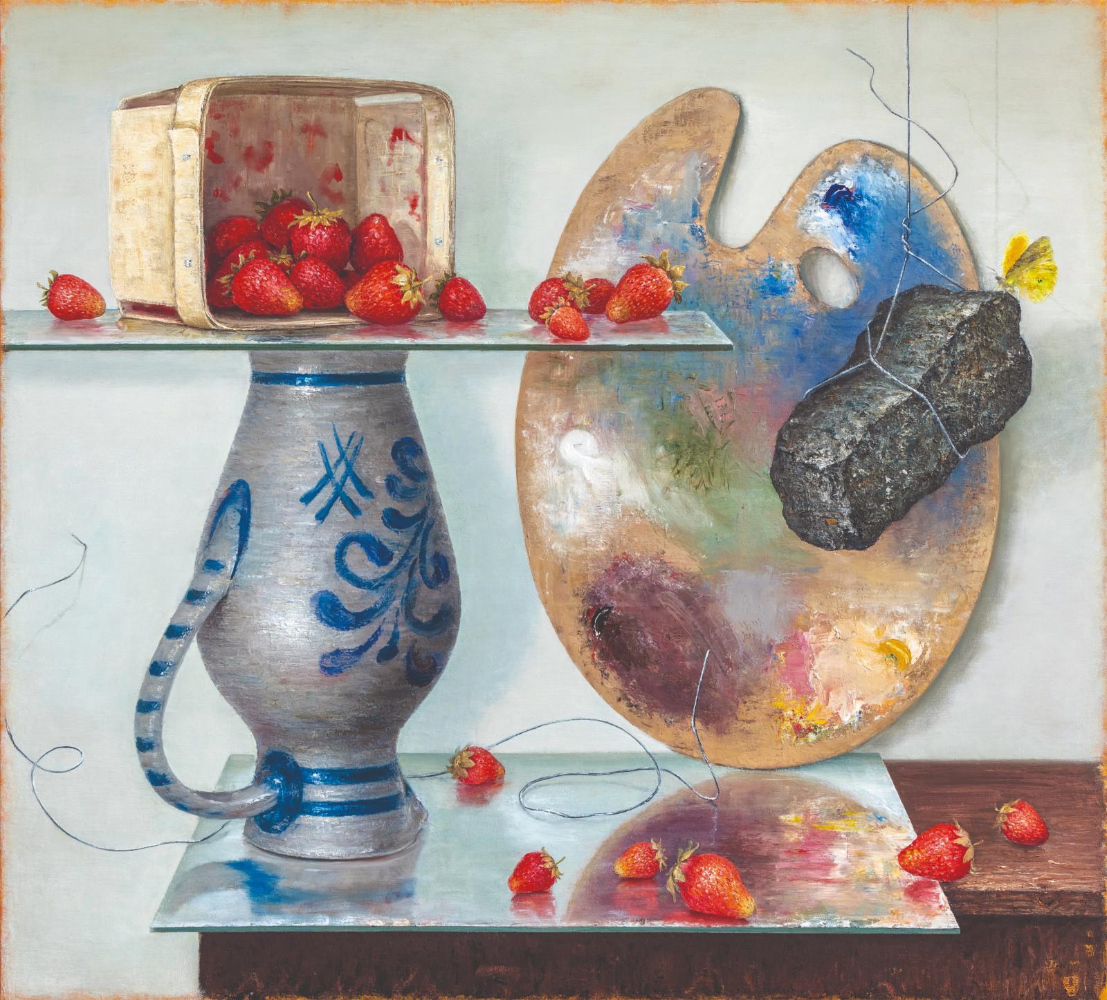 Mirko Schallenberg, Morphe, 2019, Stillleben, Öl auf Leinwand, 146 cm × 160 cm, SüdWestGalerie, LONGSTREET ART SHOP