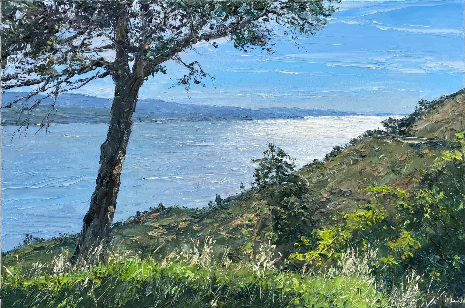 Peter Witt, Gegenlicht, 2025, Öl auf Leinwand 40 cm x 60 cm, Galerie Cyprian Brenner, LONGSTREET ART SHOP