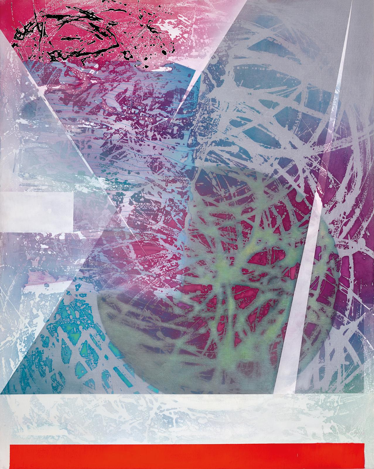 Philipp Zörndlein, O.T, 2017, Öl, Lack, Tusche und Acryl auf Holz,, 160 cm x 120 cm, Galerie Cyprian Brenner, LONGSTREET ART SHOP