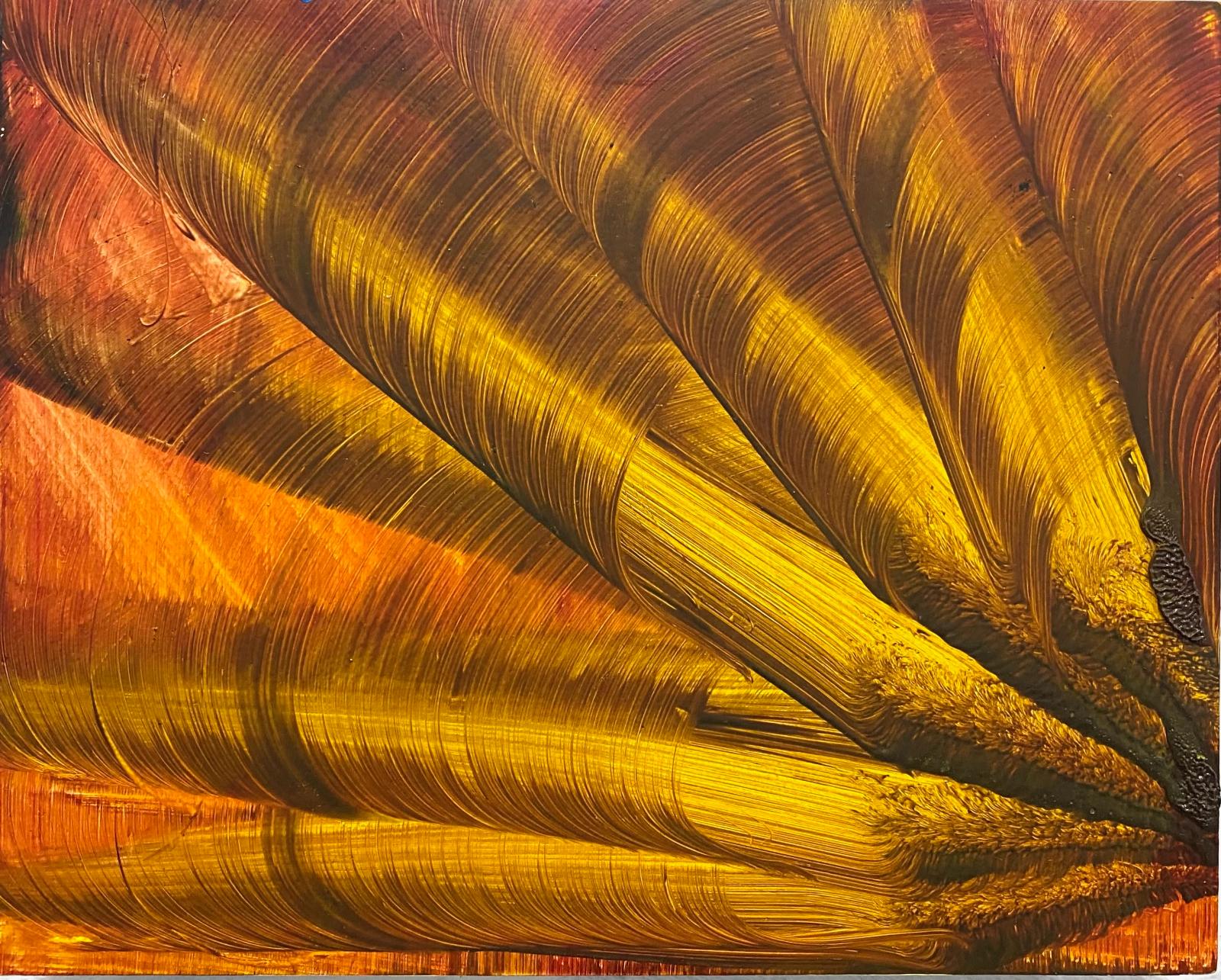 Isa Dahl, borst, hugs and flowers (34), 2022, Öl auf Holz, 24 x 30 cm