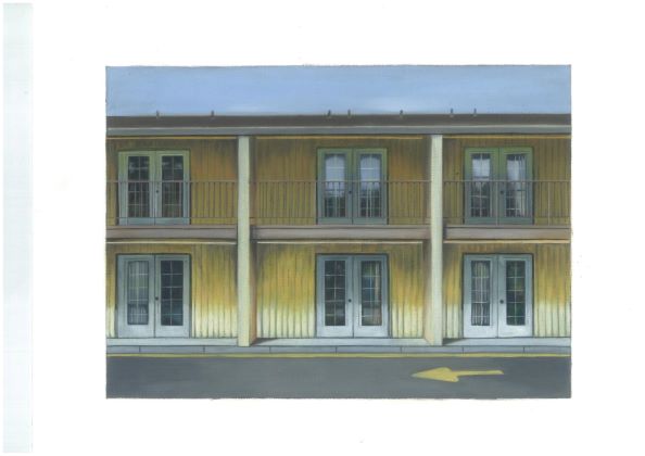 Alina Gasmann, space 20, 2017, Öl auf Papier, Papiergröße 30 cm x 40 cm (bemalte Fläche 21 cm x 30 cm), gra008ko