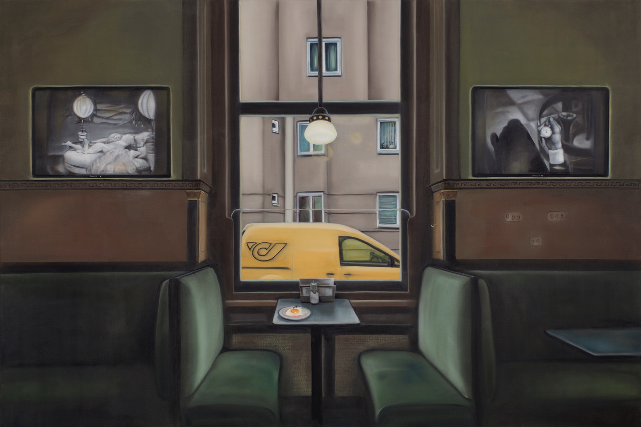 Alina Grasmann Panama Painting 09 2016, Öl auf Leinwand, 100 cm x 150 cm