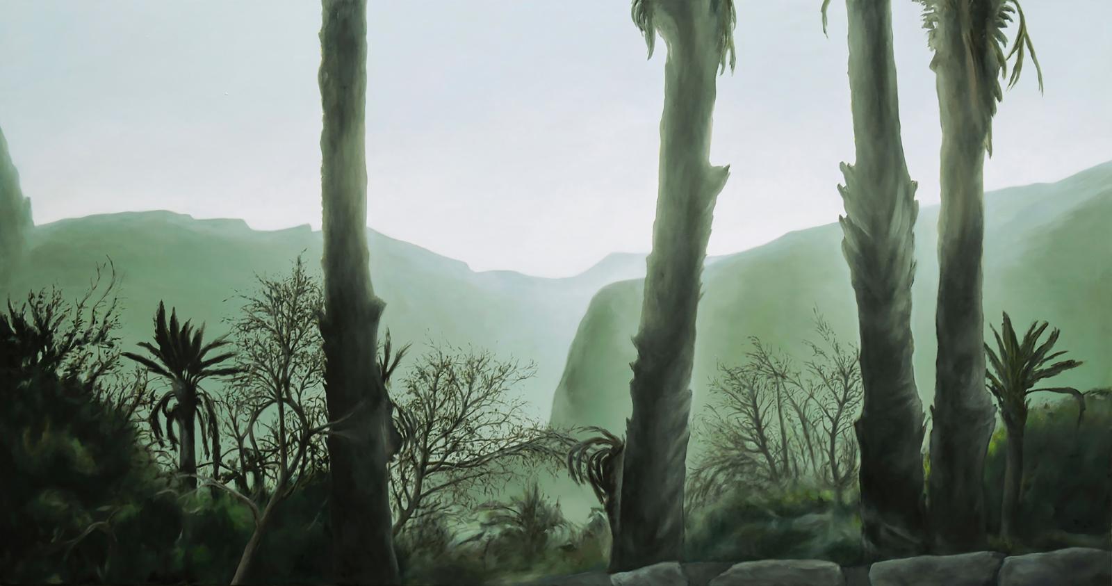 Franz Baumgartner, detour, 4.2013, Öl auf Leinwand, 159 cm x 300 cm, Galerie Cyprian Brenner, LONGSTREET ART SHOP