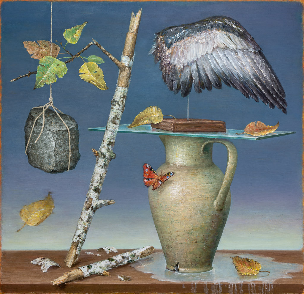 Mirko Schallenberg, Spannweite, 2018, Öl auf Leinwand, 160 cm x 166 cm, Galerie Cyprian Brenner, LONGSTREET ART SHOP