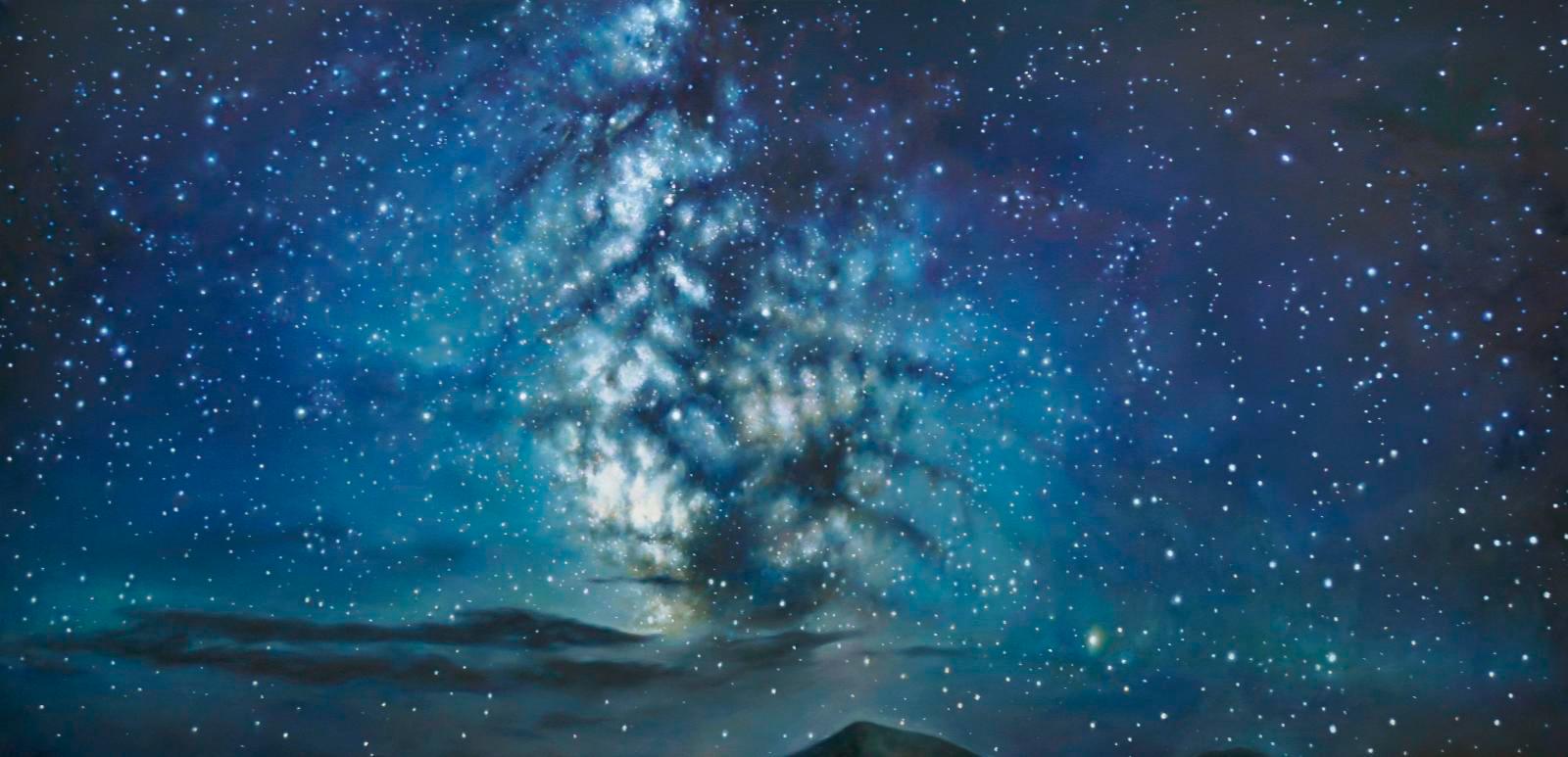 Franz Baumgartner, Sternenhimmel, 1.2019, 147 x 300 cm