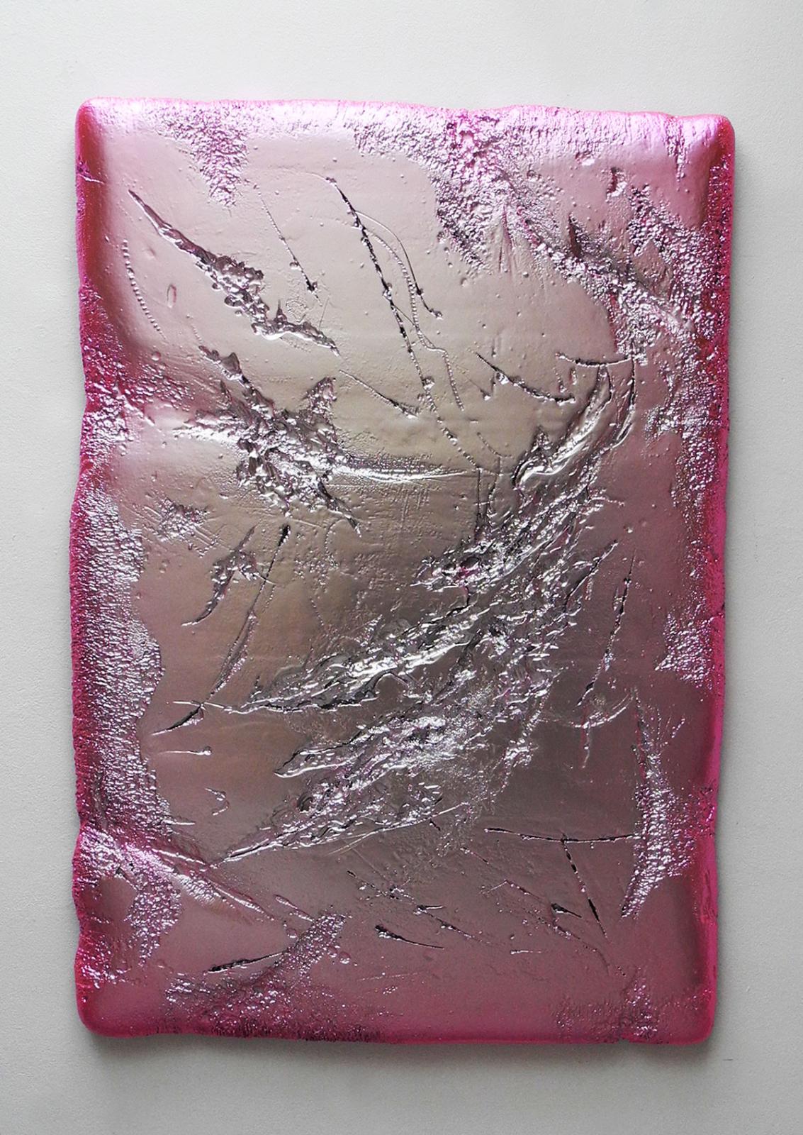 Ulrike Buhl, R 17_20 ( Zeit und Echo), 2020, Mixed Media, Effektlack, Spiegellack, 180 x 124 x 9 cm, buu019kü
 