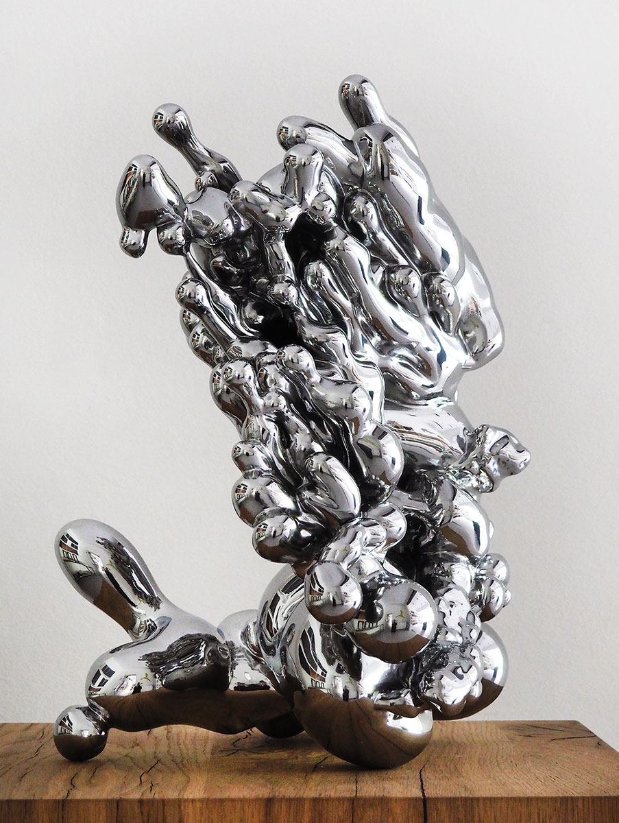 Ulrike Buhl, Implosion 12 #2, 2016, Material Mixed Media, Effektlack, 43 x 31 x 36 cm, buu005kü