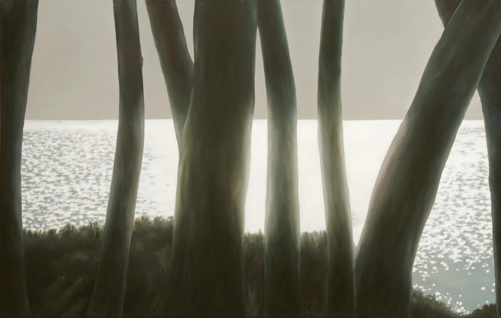 Franz Baumgartner, codice a barre, 4.2013, Öl auf Leinwand, 153 cm x 240 cm, baf074ko