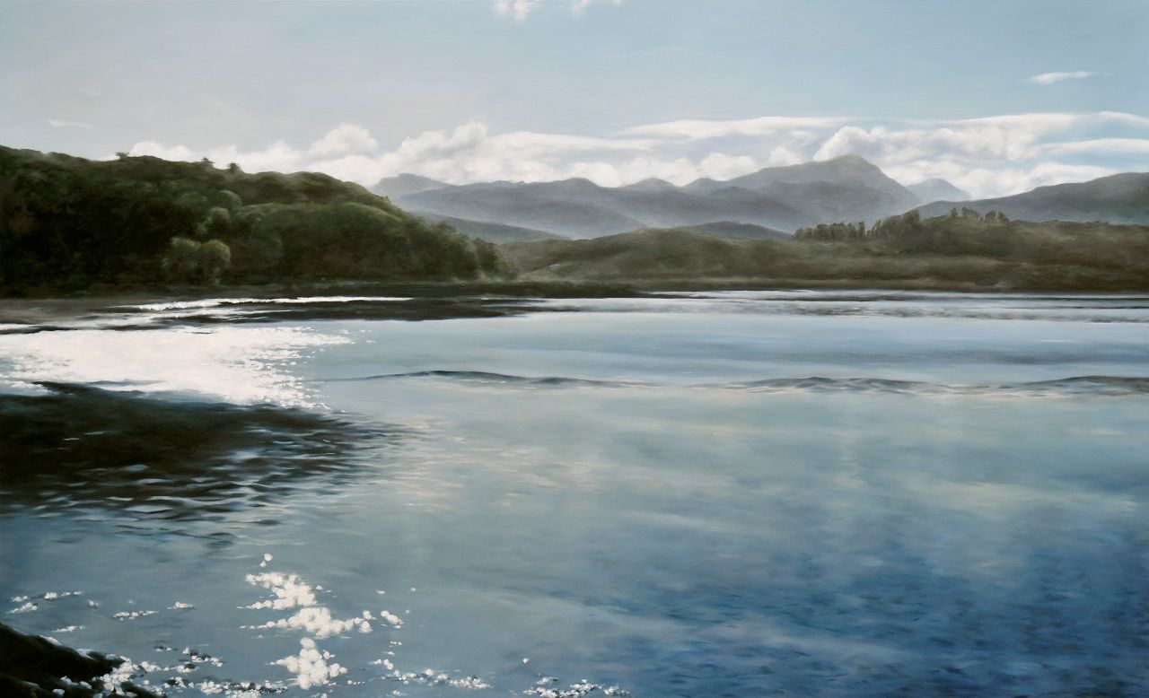 Franz Baumgartner, vor skye, 10.2015, Öl auf Leinwand,183 cm x 300 cm, baf064ko