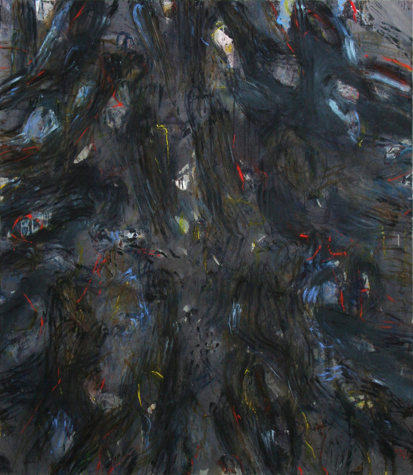 Elke Wree, Nuoro, 1994, Öl auf Leinwand, 150 x 130 cm