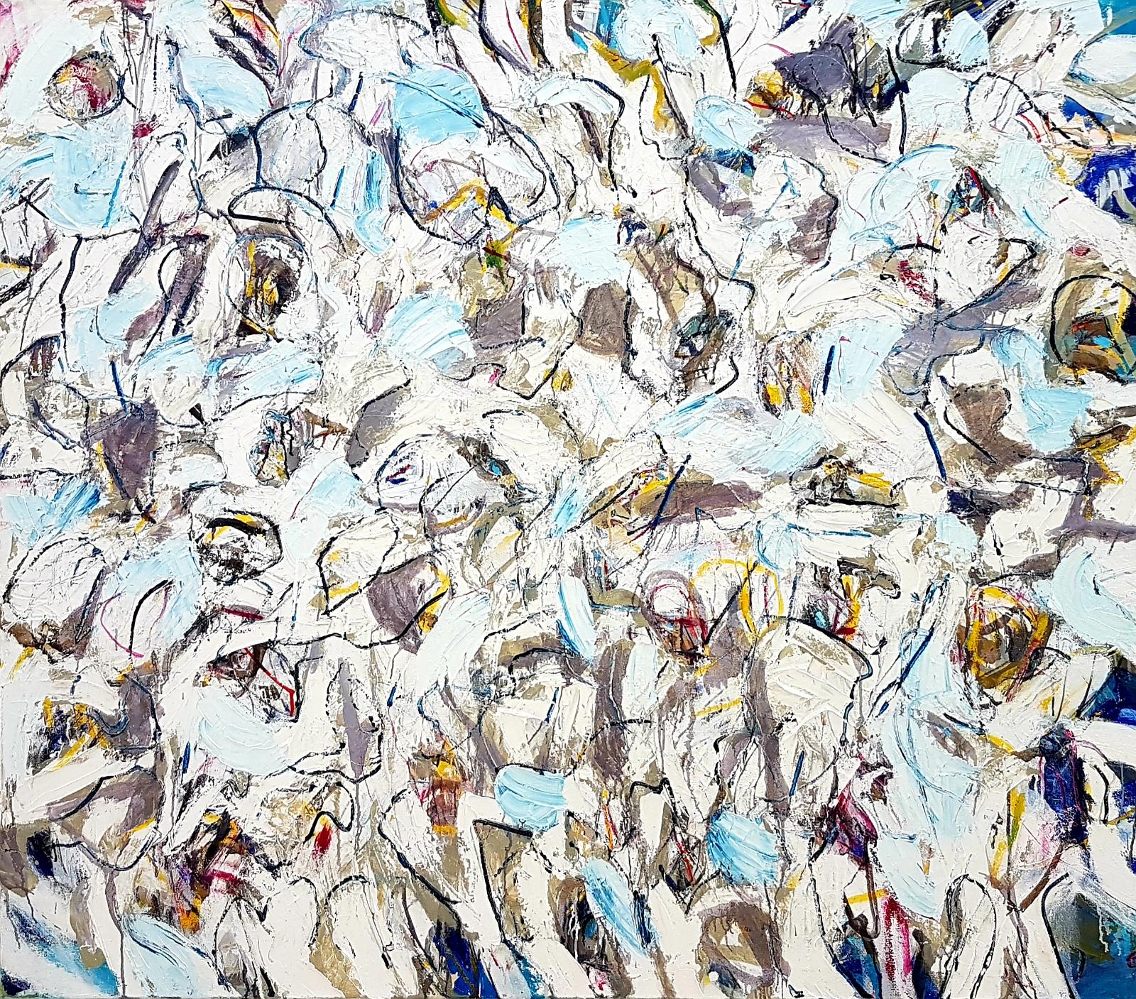 Elke Wree, Camara, 1998, Öl auf Leinwand, 130 x 150 cm