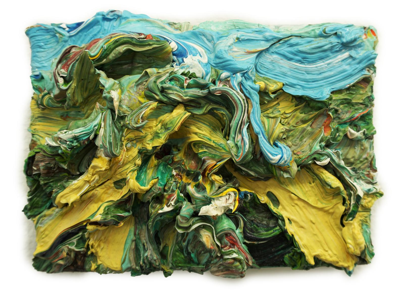 Harry Meyer, Schnee, 2010, Öl auf Leinwand, 13 x 18cm, meh005ko