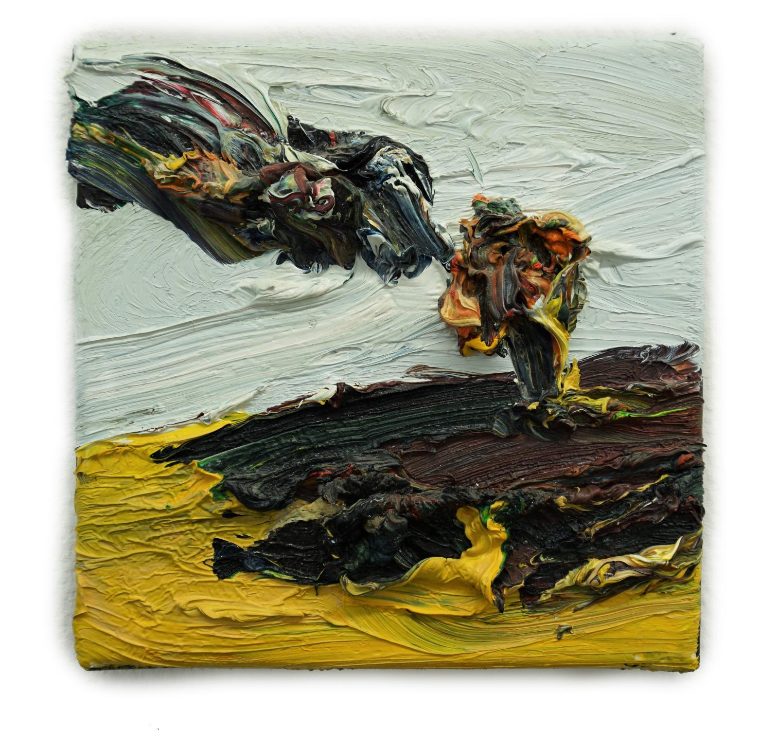 Harry Meyer, Baum, 2006, Öl auf Leinwand, 20 x 20cm, meh007ko