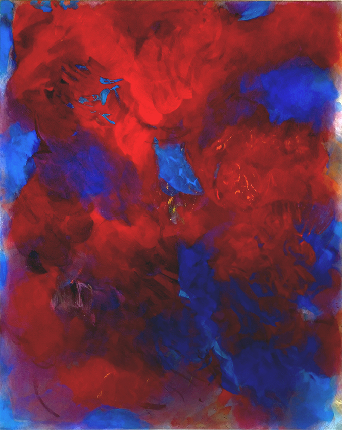 Hanspeter Münch, Con fuoco, 2002, Acryl auf Leinwand, 200 x 160cm