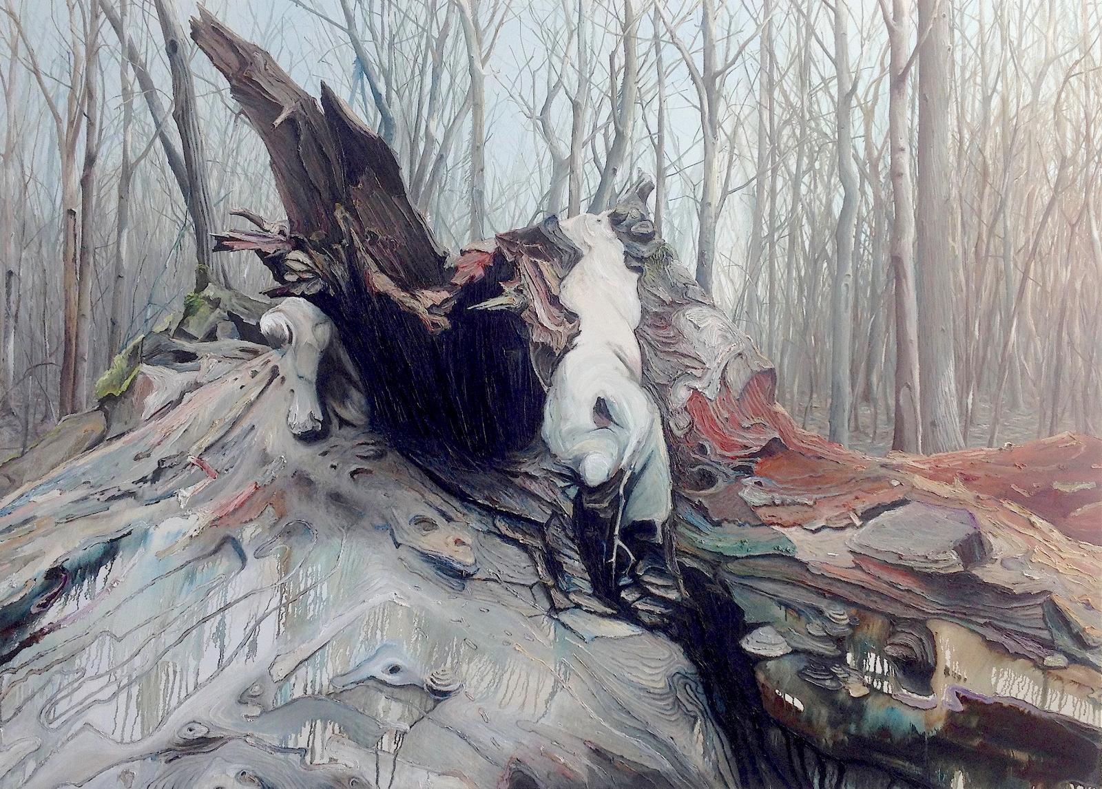 Helge Hommes, Hoch-Narr, 2017, Öl auf Leinwand, 180 cm x 250 cm, Galerie Cyprian Brenner, LONGSTREET ART SHOP