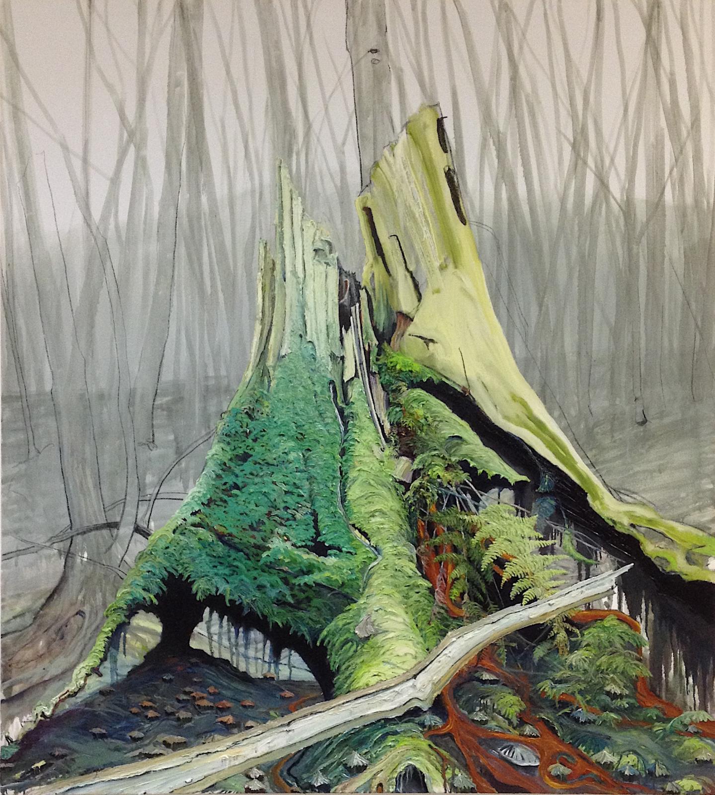 Helge Hommes, IZALCO, 2018, Öl auf Leinwand, 200 cm x 180 cm, Galerie Cyprian Brenner, LONGSTREET ART SHOP