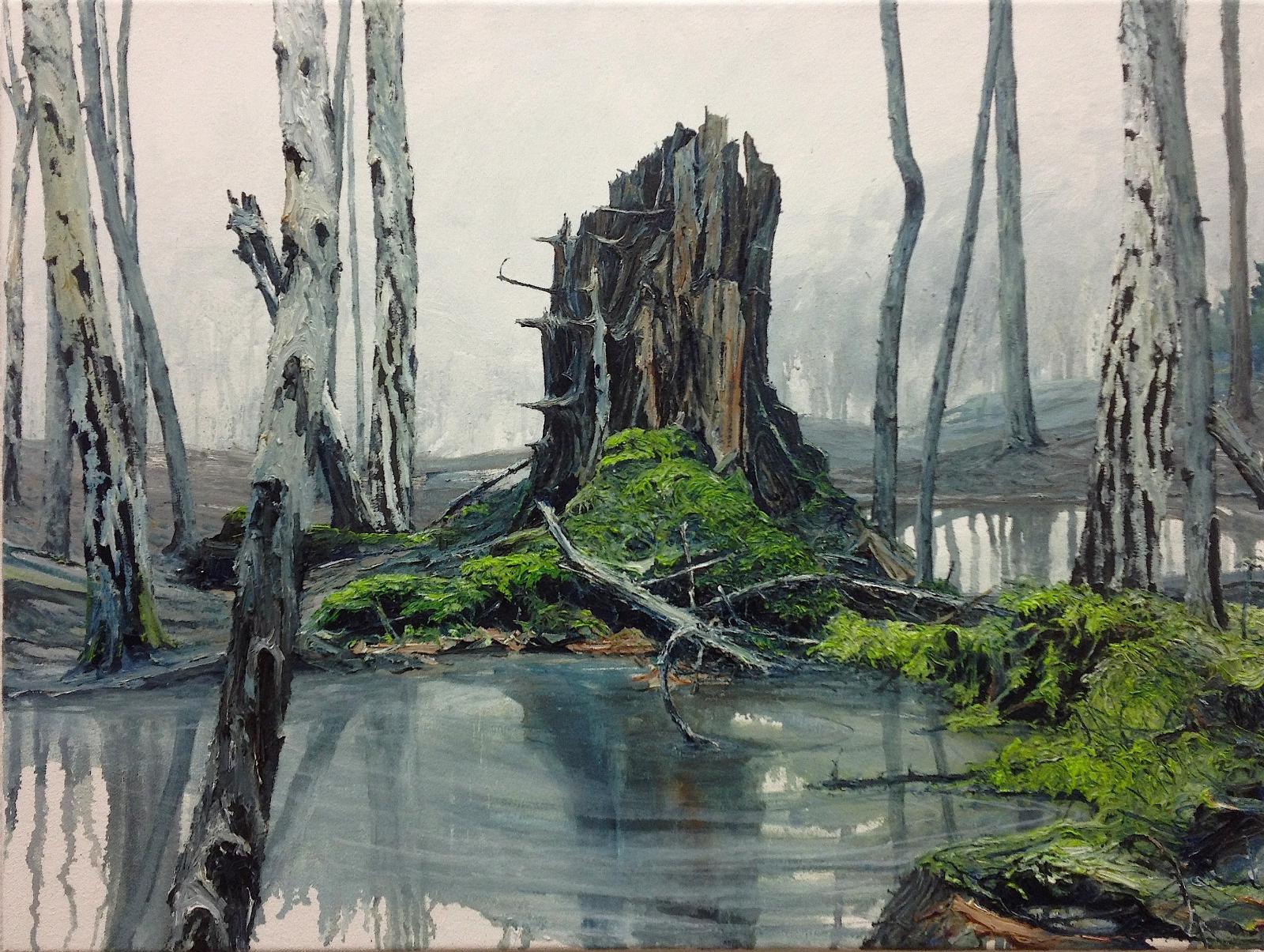 Helge Hommes, Monument Valley, 2016, Öl auf Leinwand, 48 cm x 64 cm, Galerie Cyprian Brenner, LONGSTREET ART SHOP