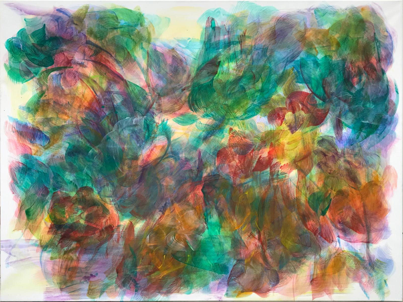 Hanspeter Münch, In the lost gardens of Heligan II,  11/2019, Acryl auf Leinwand, 150 x 180 cm