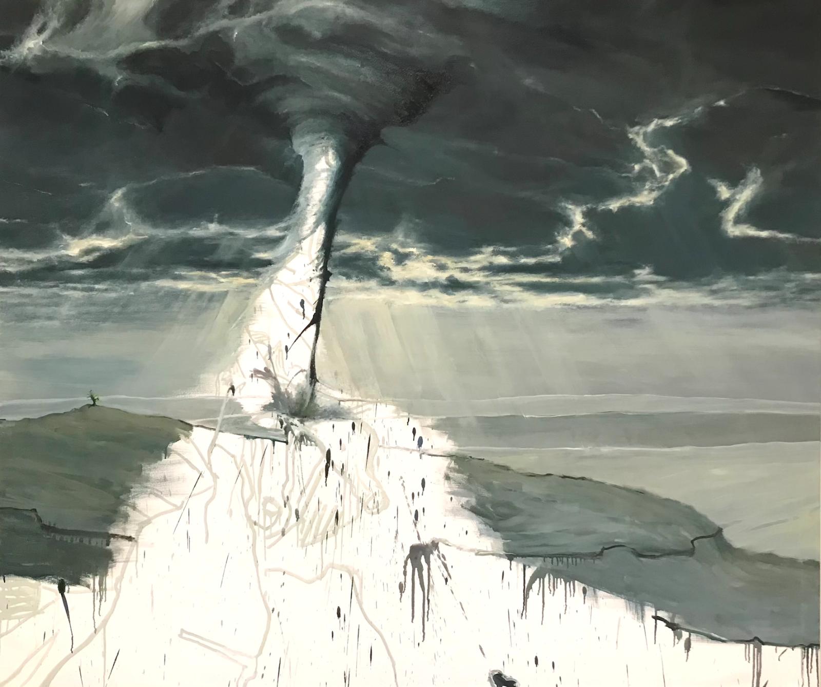 Helge Hommes, THE WAY, 2019, Öl auf Leinwand, 160 x 190 cm