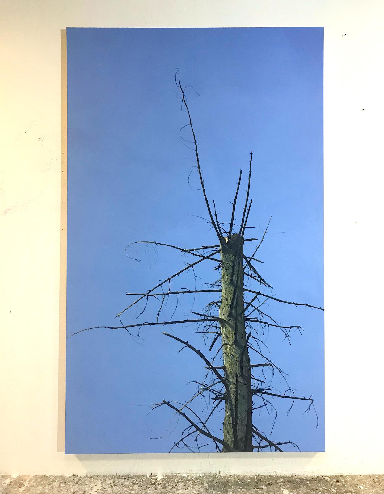 Helge Hommes, DU, 2018, Öl auf Leinwand, 280 x 170 cm