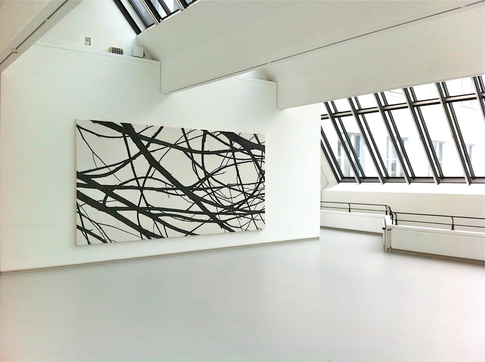 Helge Hommes, WALDESRUH, 2005, Öl auf Leinwand, 230 x 450 cm
