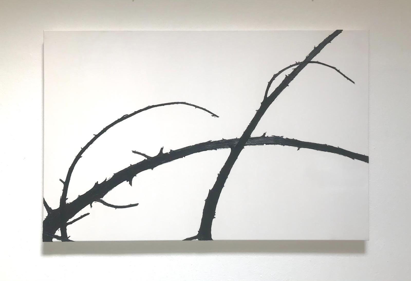 Helge Hommes, WALDESRUH, 2021, Öl auf Leinwand, 110 x 170 cm