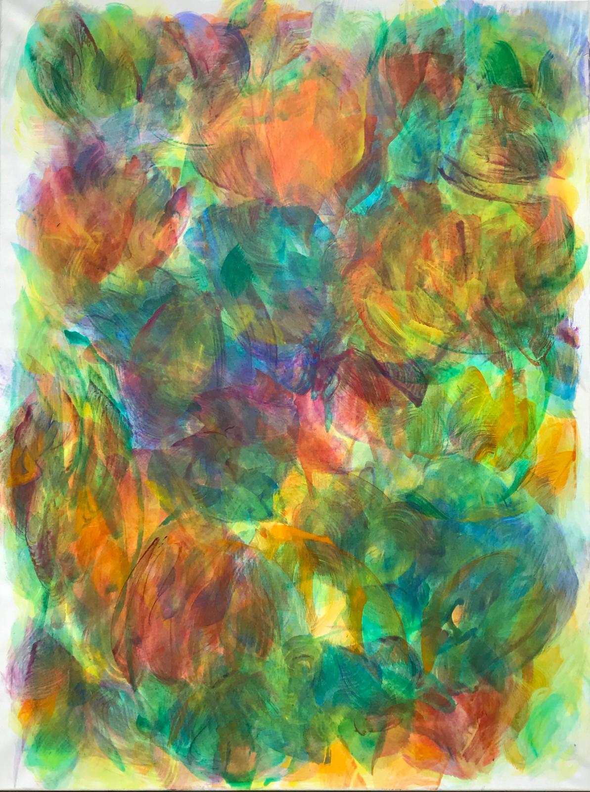 Hanspeter Münch, Ohne Titel, 11/2017, Acryl auf Leinwand, 175x135cm

