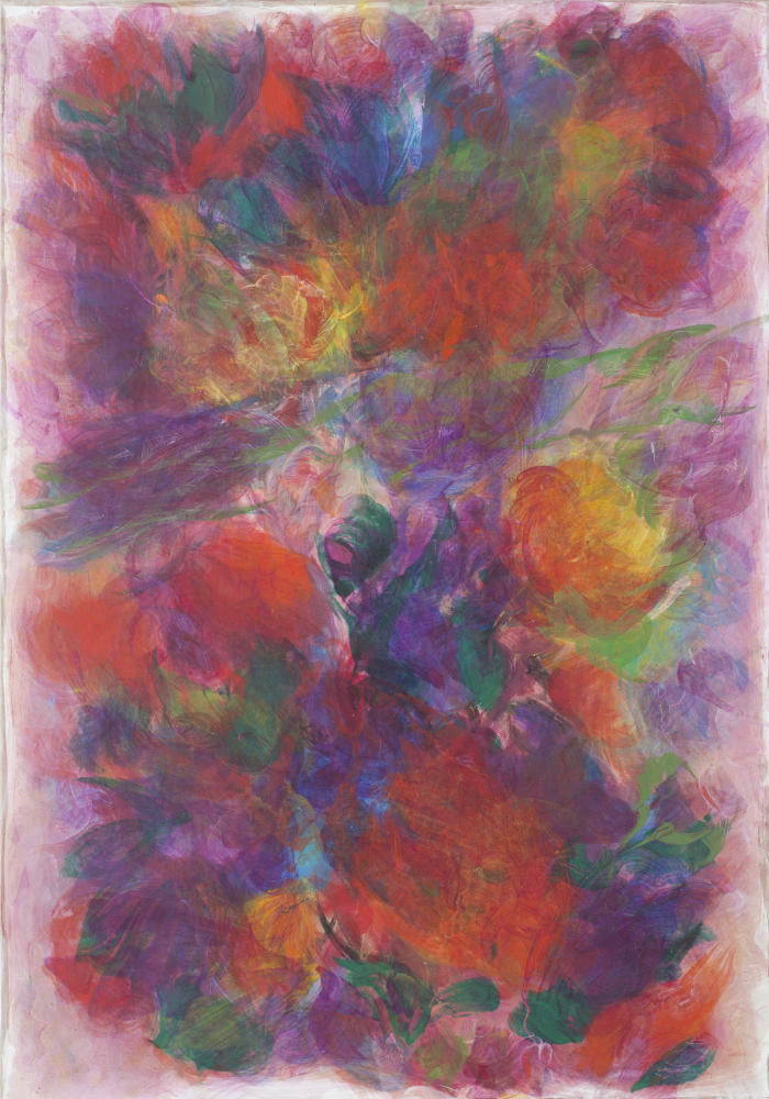 Hanspeter Münch, Rosenkreuz, 7/2009, Acryl auf Leinwand,  200x140 cm