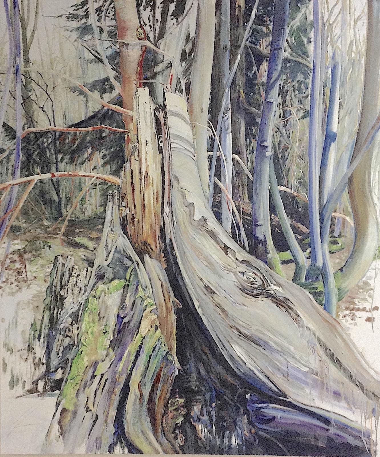 Saxana N. Schötschel, Nr. 3 Der Wal und der Wald und ..., 2017, Öl auf Leinwand, 200 cm x 180 cm, Galerie Cyprian Brenner, LONGSTREET ART SHOP