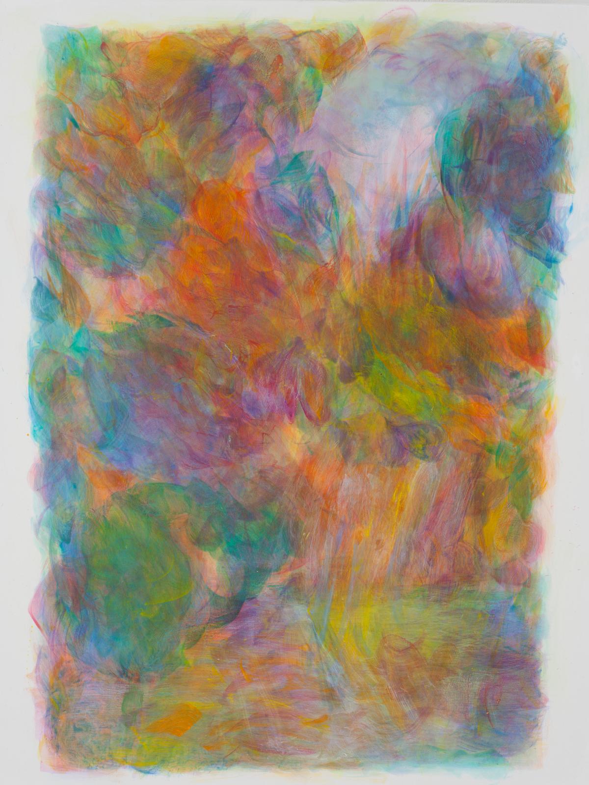 Hanspeter Münch, Spiegelung Waldsee, 1/2016, Acryl auf Leinwand, 200x150cm