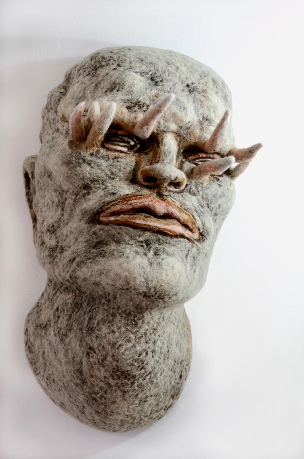 Stefanie Ehrenfried, grober Feinfühler , 2010/2015, Wolle nadelgefilzt, 100 x 70 x 40 cm