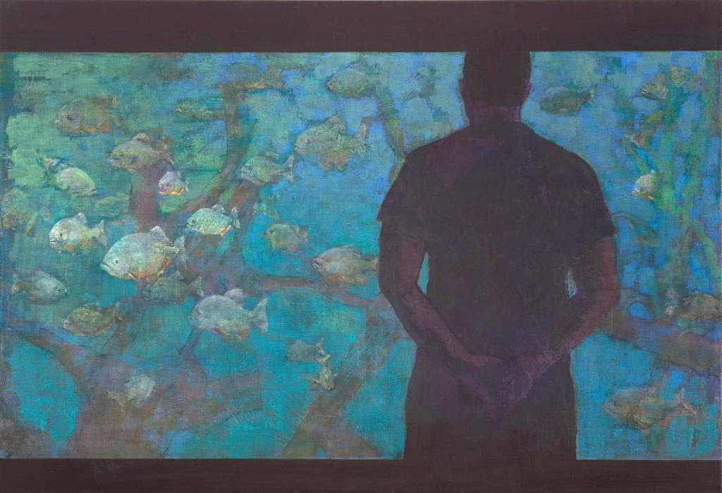Kathrin Rank, Flächengestalt, 2017 und 2021, Öl auf Leinwand, 88 x 129 cm