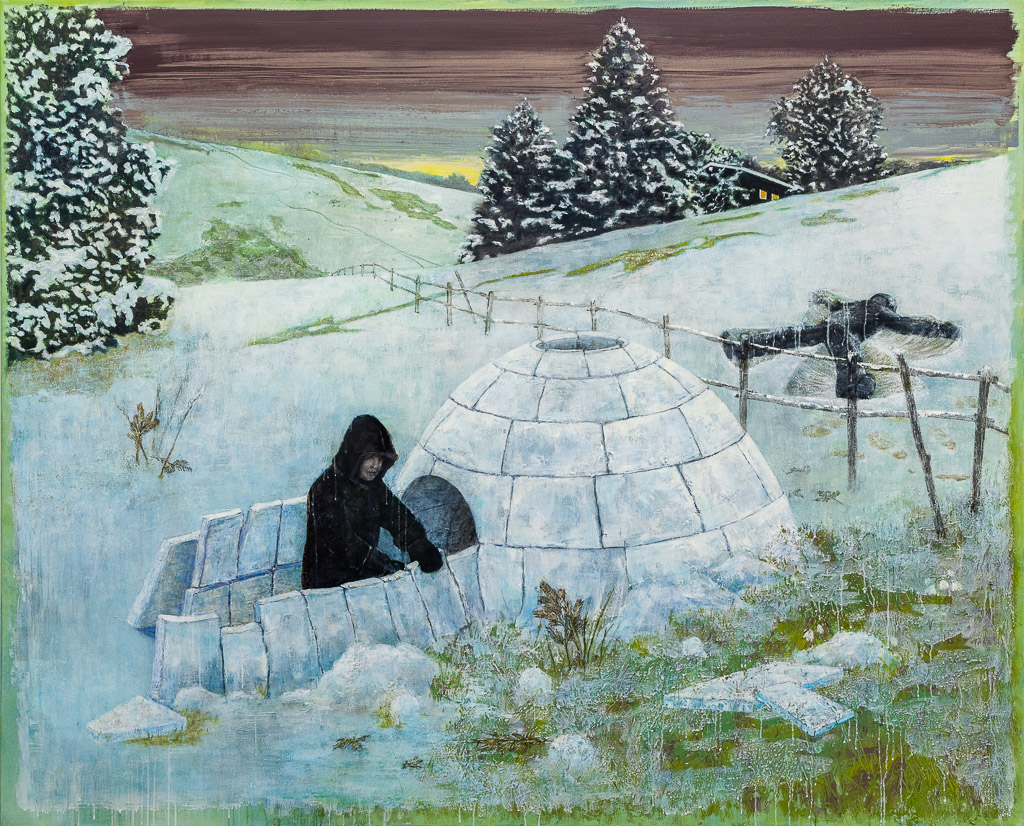 Kathrin Rank, Pantheon, 2019, Öl auf Leinwand, 170 x 210 cm