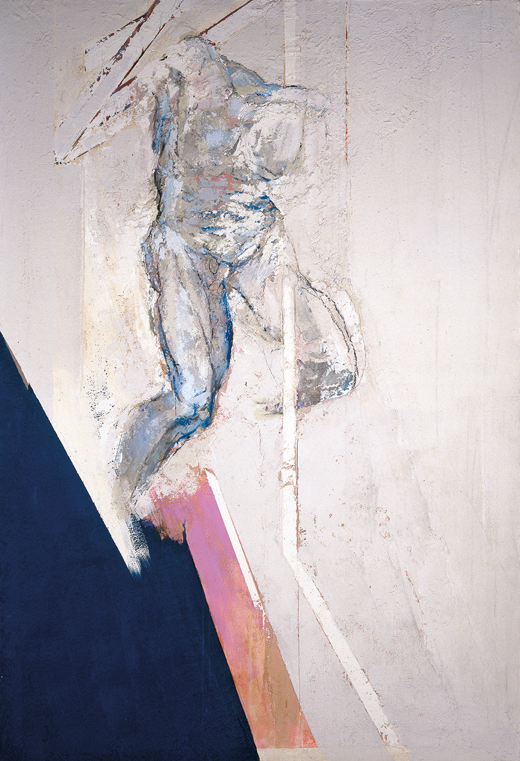 Rudolf Haegele, Dädalus Ikarus, 1997, Mischtechnik, 220 cm x 150 cm, Galerie Cyprian Brenner, LONGSTREET ART SHOP