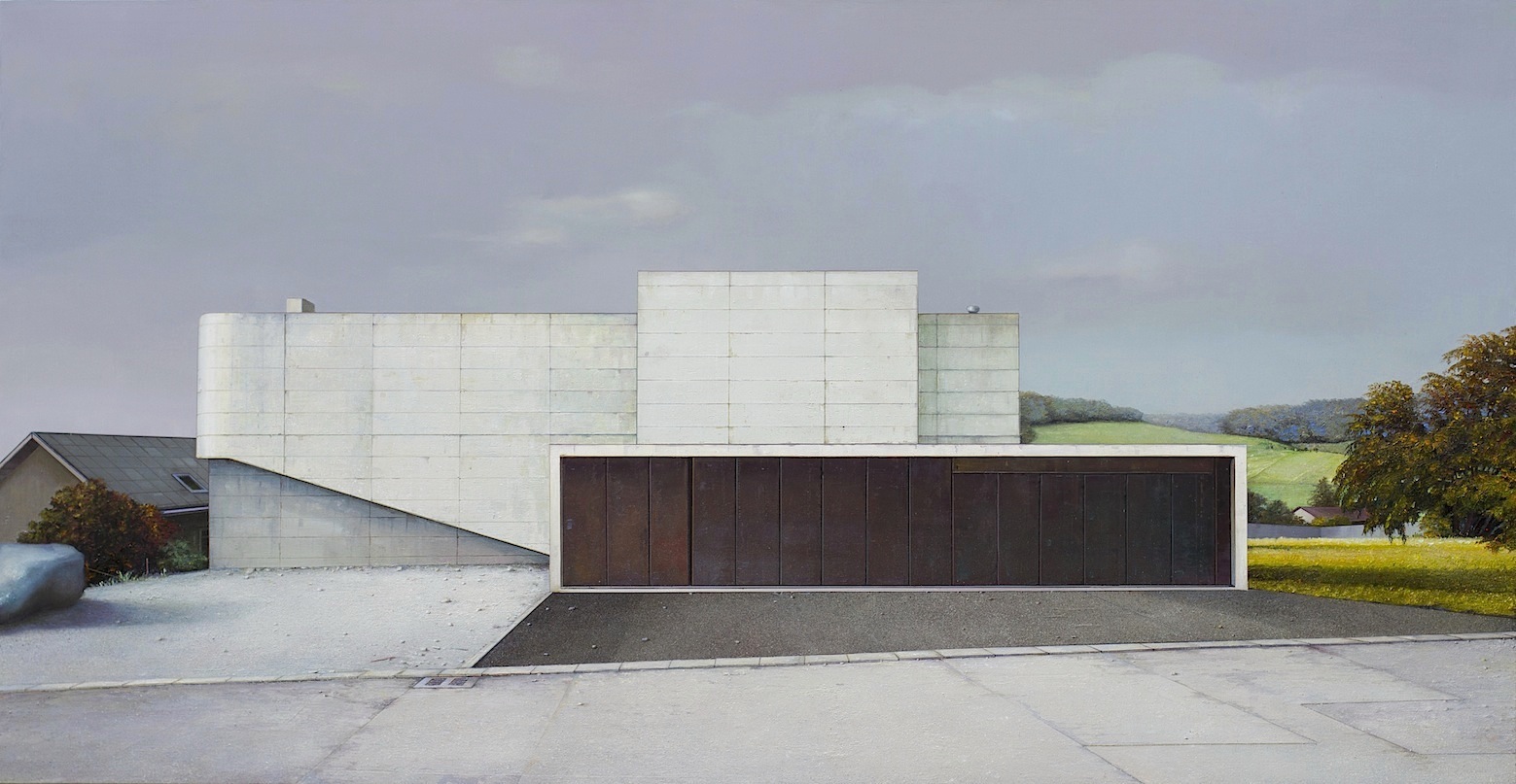 Jens Hausmann, modern house, Nr. 23, 2016, Öl auf Leinwand, 135 cm x 260 cm