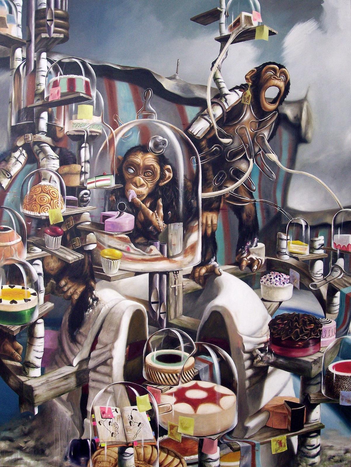 Robert Matthes, Credo, 2010, Acryl und Öl auf Nessel, 200 cm x 150 cm, Galerie Cyprian Brenner, LONGSTREET ART SHOP