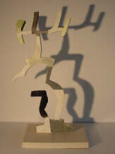 Paul Fidel Arnold, Zeichen zur Musik Missa,1994, Eisen bemalt, Höhe 61 cm, SüdWestGalerie