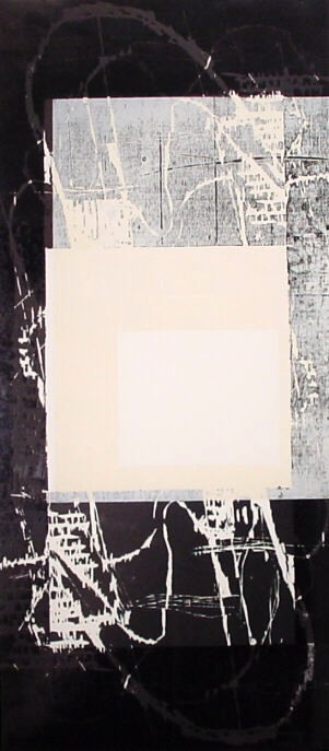 Peter Guth, Prospekt 1, Studie zu Tanzboden, 1996 - 1998, Farbholzschnitt auf Papier, Unikat, 239 cm x 135 cm 135 cm, Preis auf Anfrage, SüdWestGalerie, LONGSTREET ART SHOP