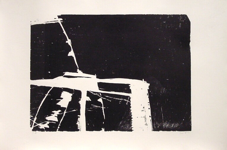 Peter Guth, Schnittfenster 3, Holzschnitt auf Papier, 60 cm x 85 cm, Preis auf Anfrage, SüdWestGalerie, LONGSTREET ART SHOP